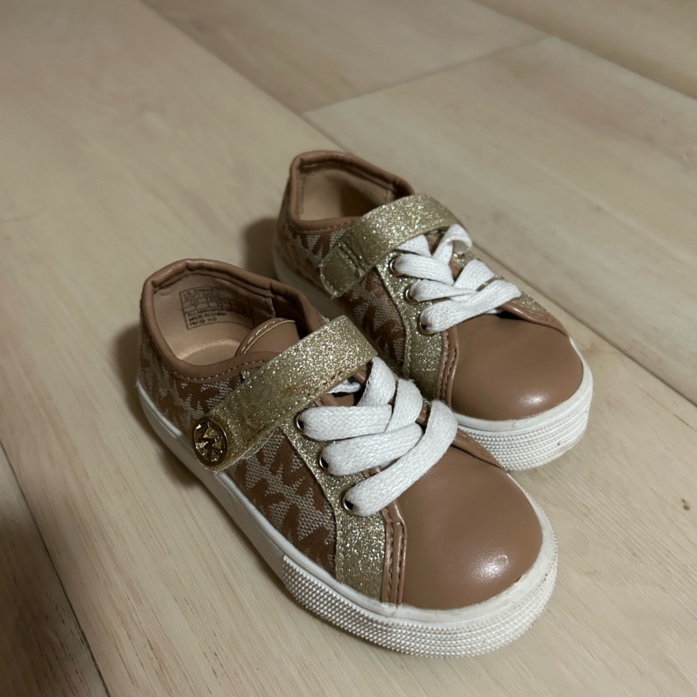 Stylish Gold and Tan Kids Shoes
